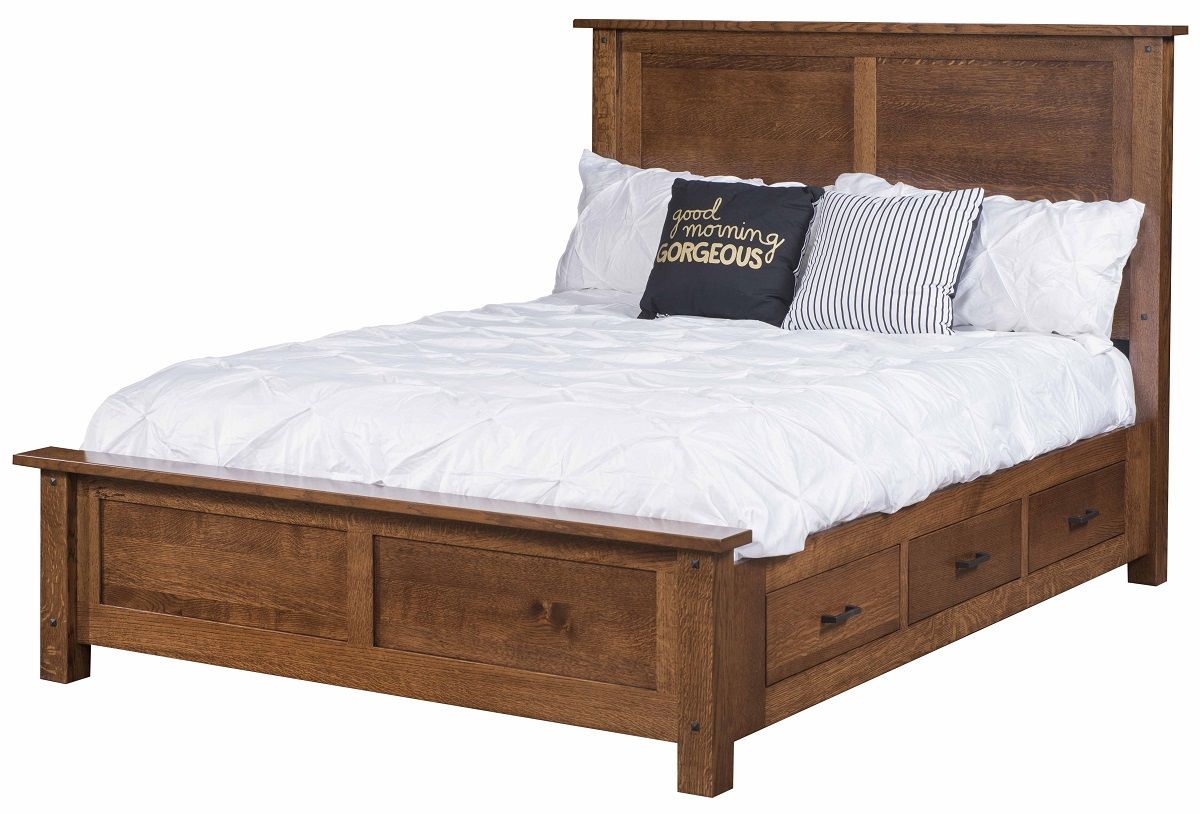 Alameda Storage Platform Bed - Countryside Amish Furniture