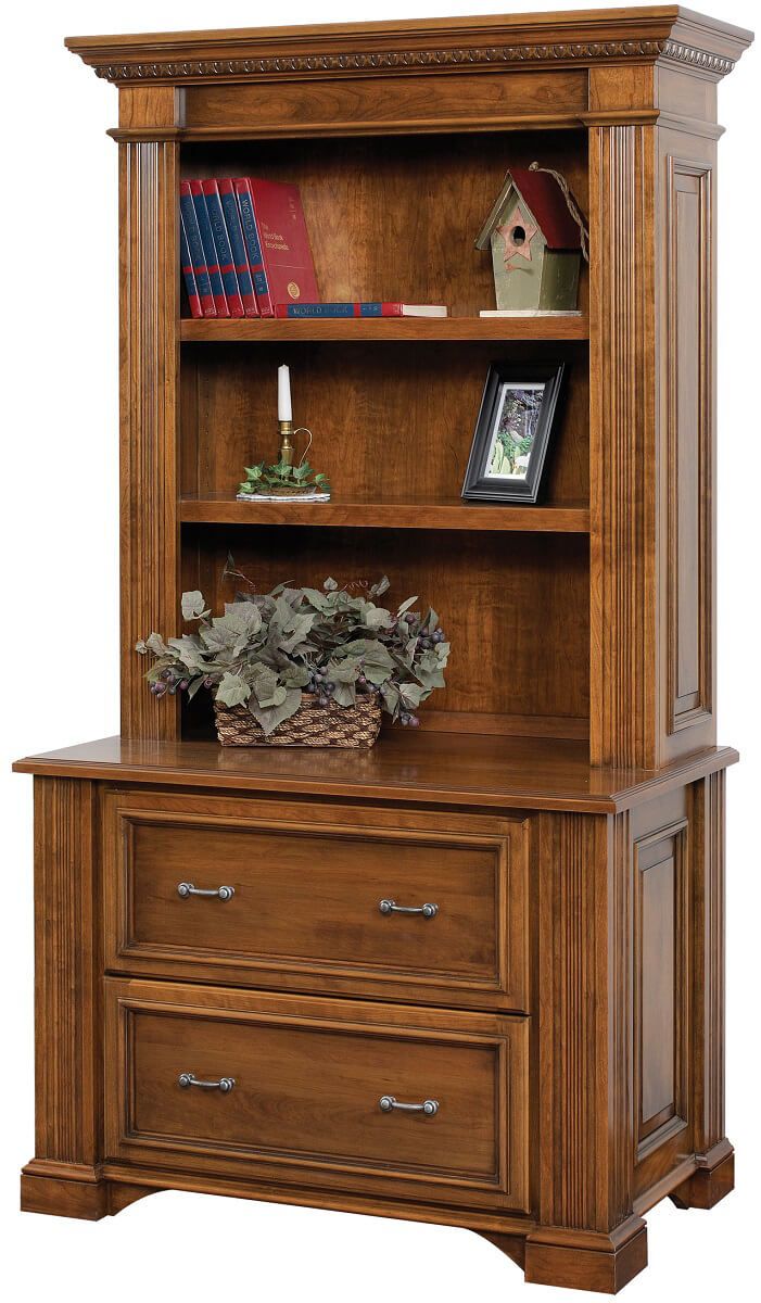 Lockwood Lateral File with Bookshelves