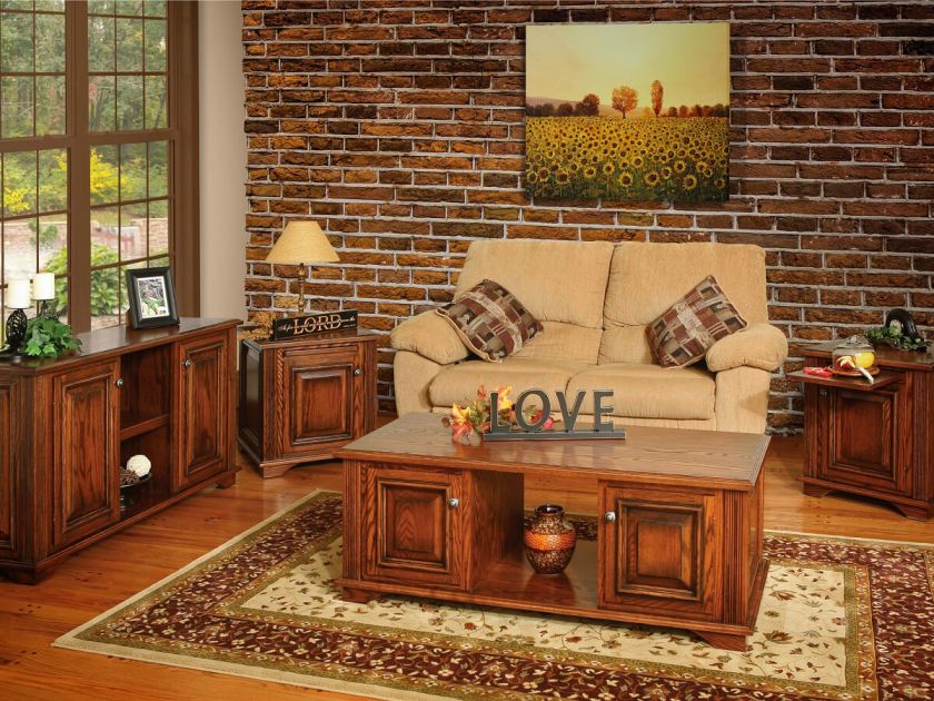 Lockwood Solid Wood Living Room Set - Countryside Amish Furniture