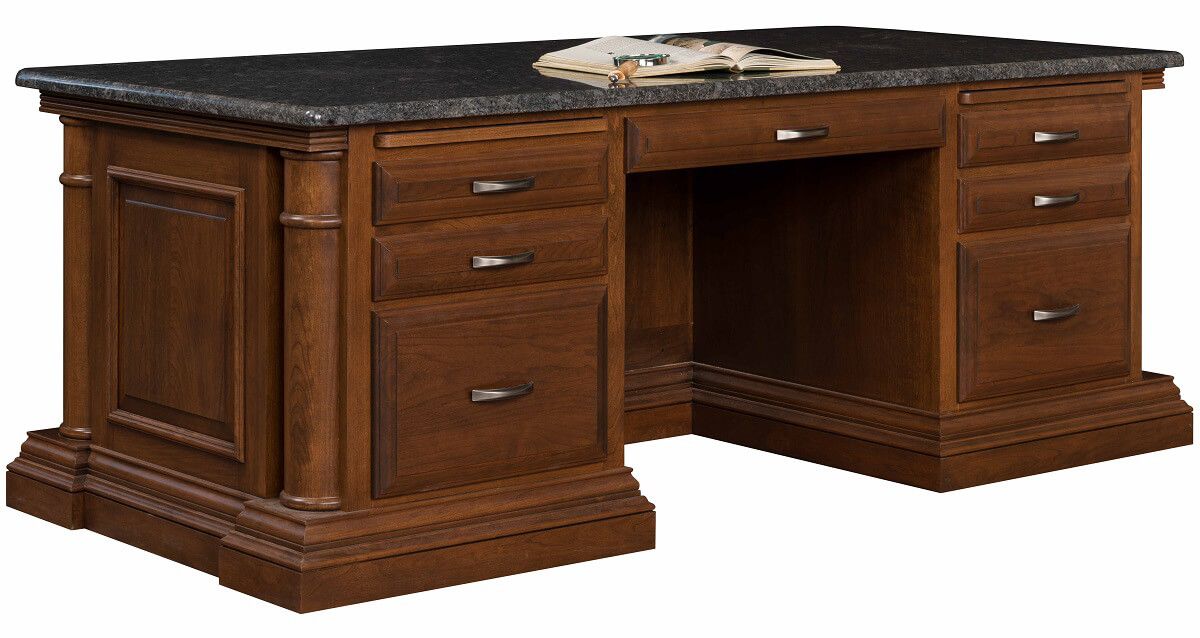 Newcastle Executive Desk with Granite Top