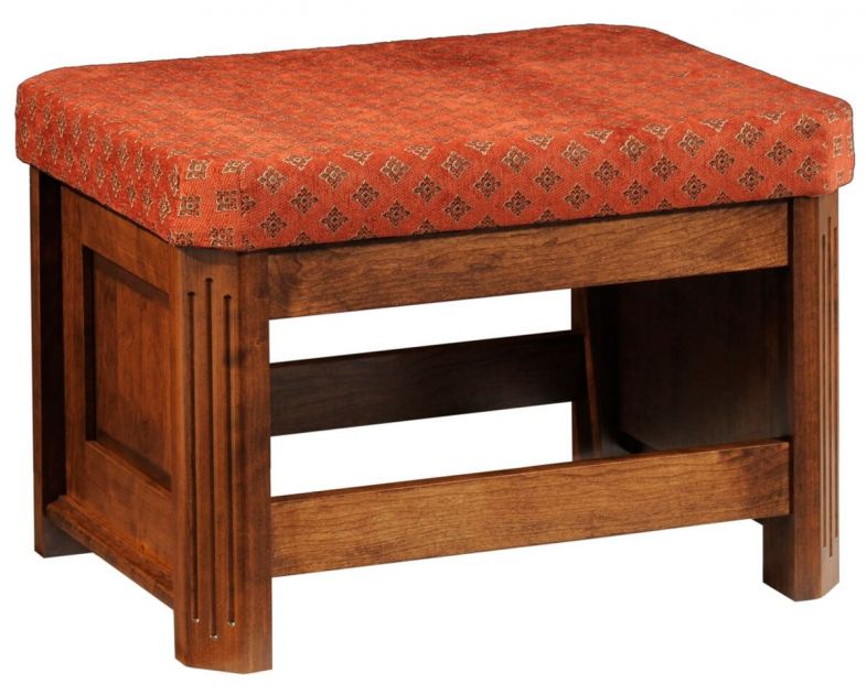 Manero Mission Style Ottoman Countryside Amish Furniture