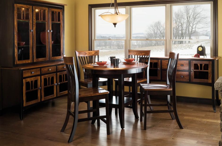 Dining Set Countryside Amish Furniture, Dining Room Sets Two Tone