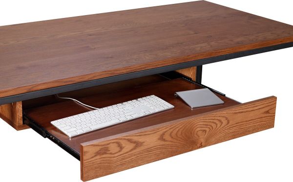 Full extension desk drawer
