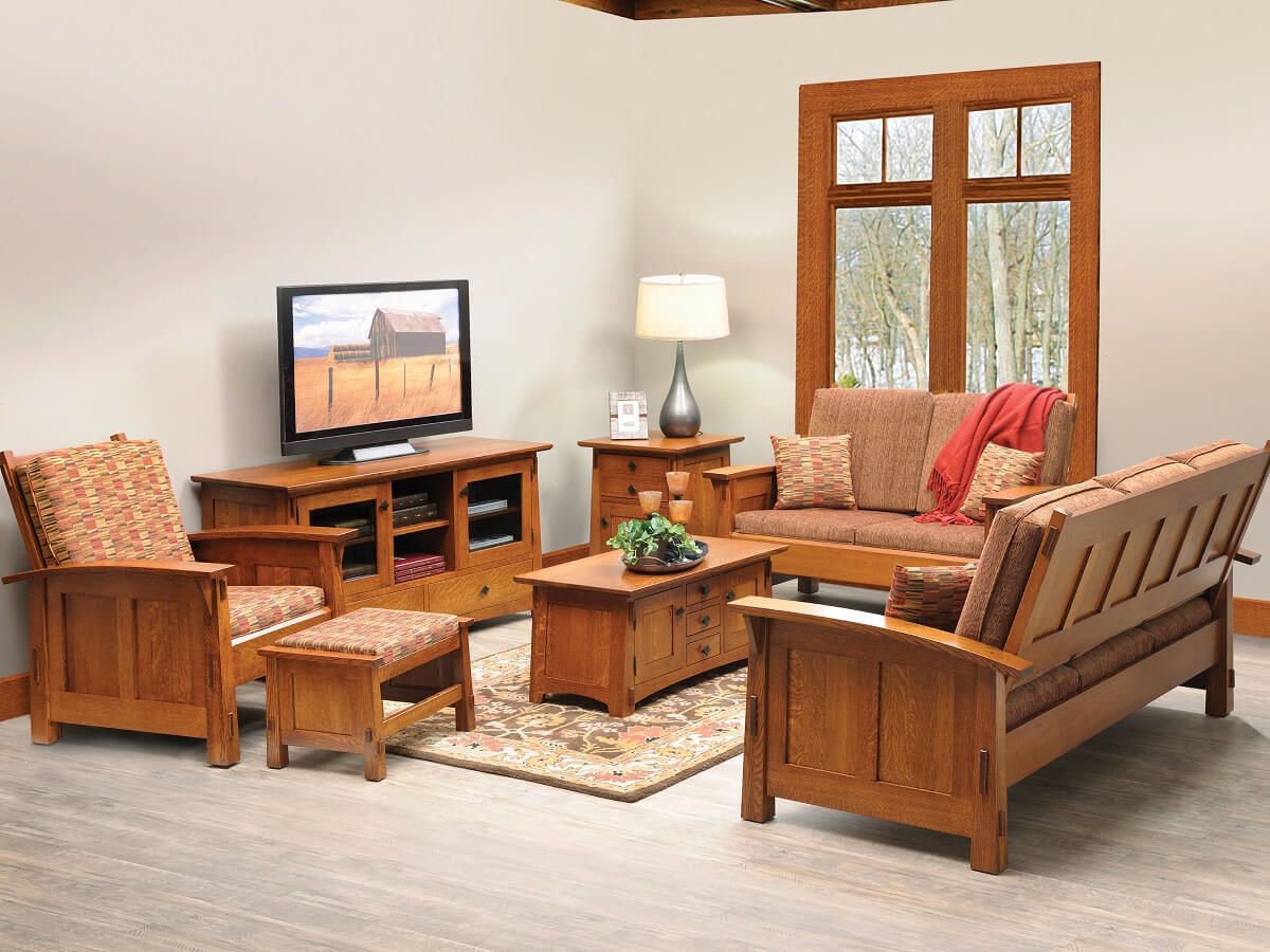 Woodley Road Handcrafted Sofa Countryside Amish Furniture
