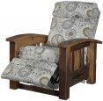 Rustic Fabric Reclining Chair
