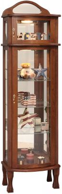 Americana Hardwood Curio Cabinet