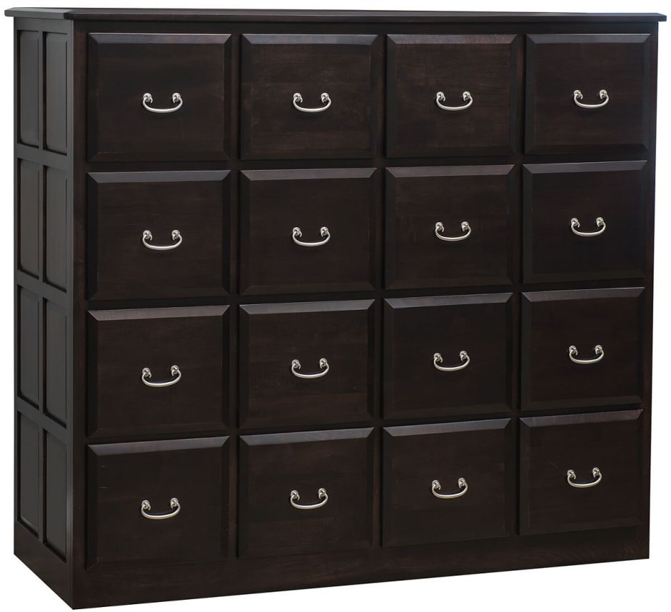 Allston 16 Drawer Wooden File Cabinet Countryside Amish Furniture