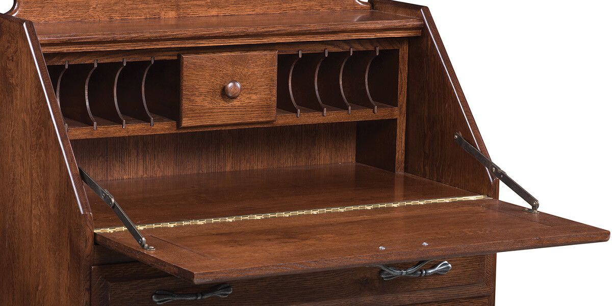 Includes drawer and mail slots