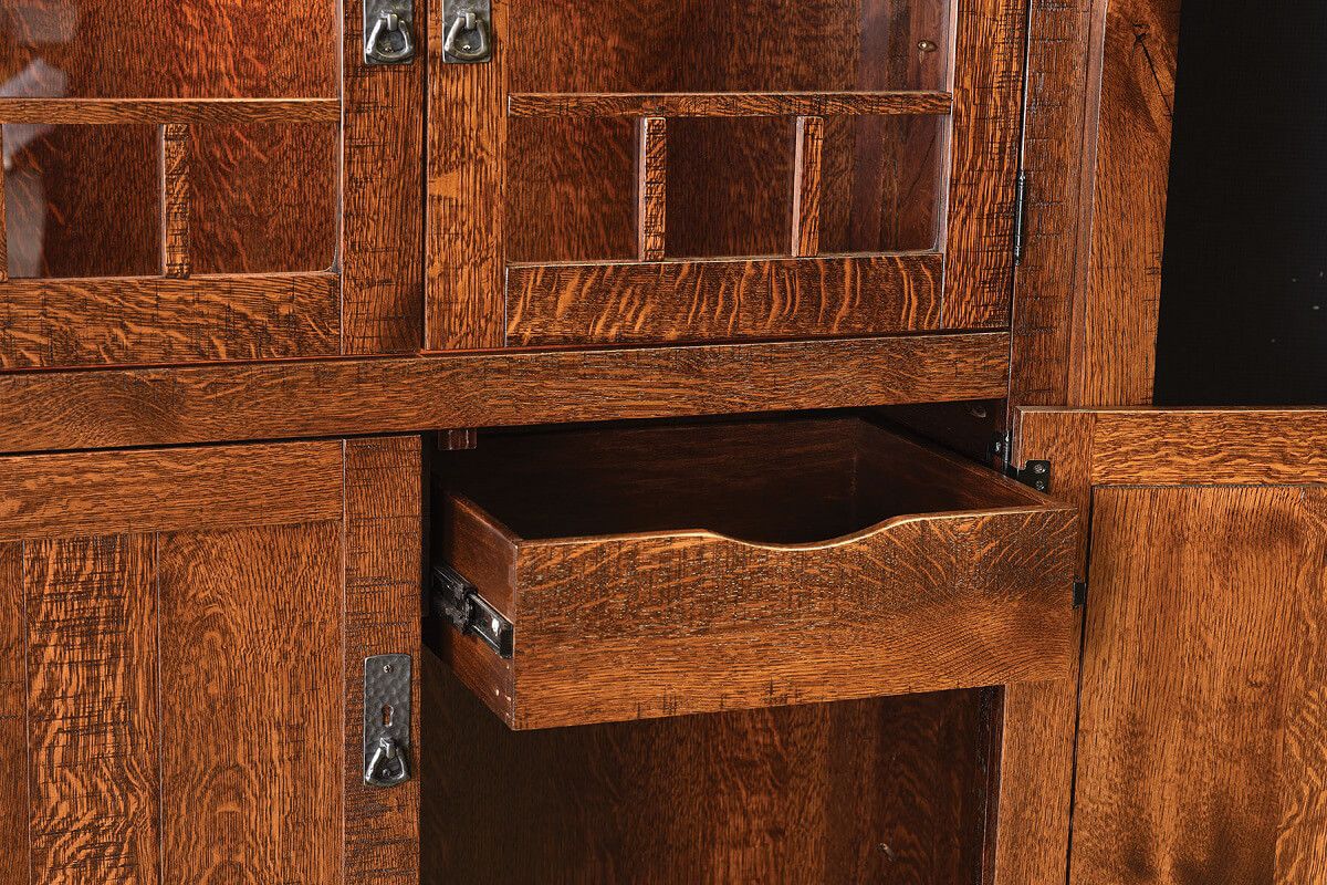 Drawer Behind Each Lower Cabinet