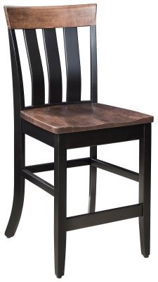 Two Toned Wood Pub Chair