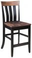 Two Toned Wood Pub Chair