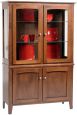 Emily's Casual Gallery Hutch in Brown Maple