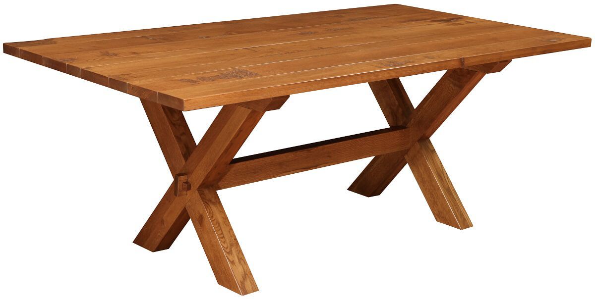 Jonesborough Rustic Farmhouse Table Countryside Amish Furniture