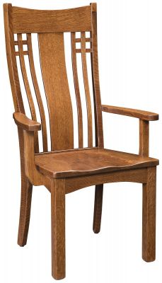 Mecklenburg Mission Dining Arm Chair
