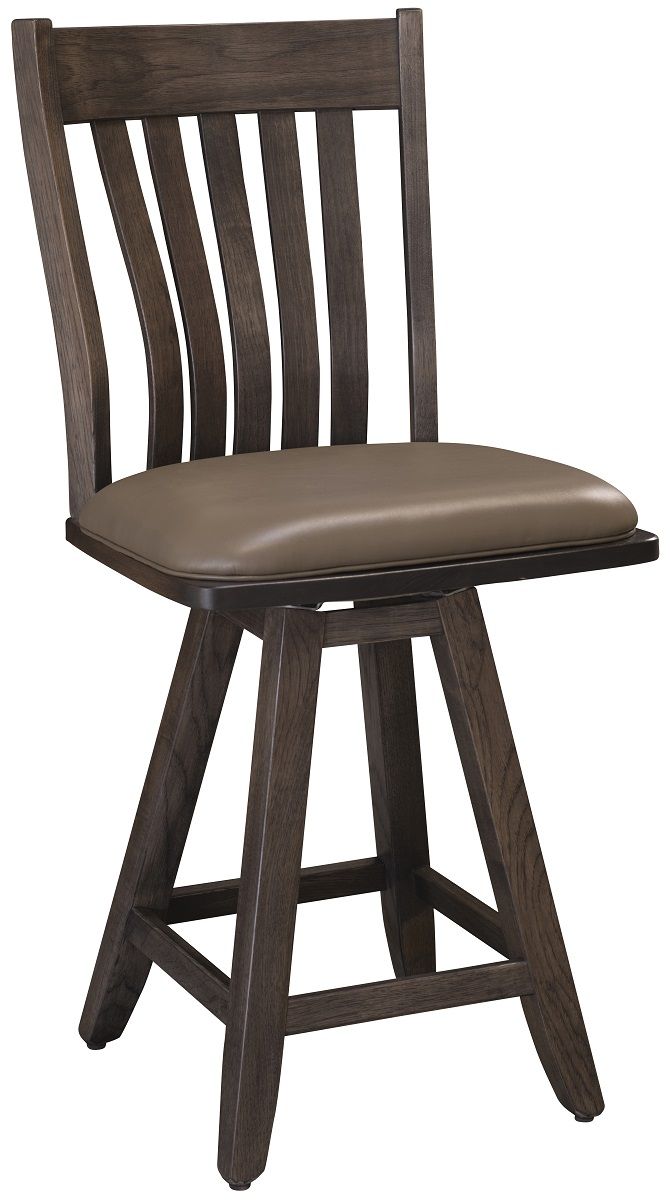 Bar Stool with Leather Seat
