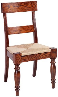 Brianne Dining Side Chair with Rush Seat