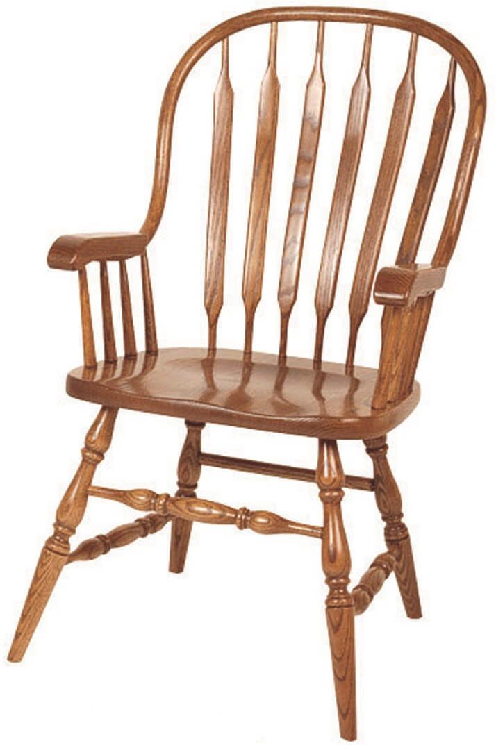 Bow Back Oak Chairs