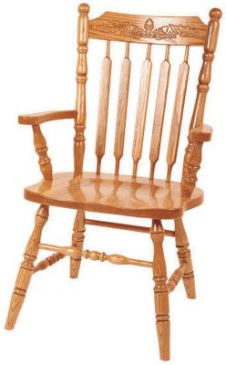Larking Solid Wood Arm Chair