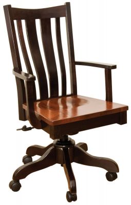 Lundy Hardwood Office Chair