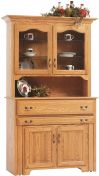 Everett Pullout Console Table with Hutch