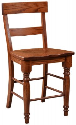 Osteria Solid Wood Bar Chair shown in Oak