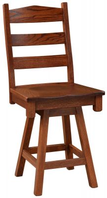Waterville Swivel Ladder Back Counter Stool

