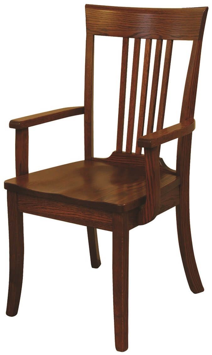 Hardwood Arm Dining Chair
