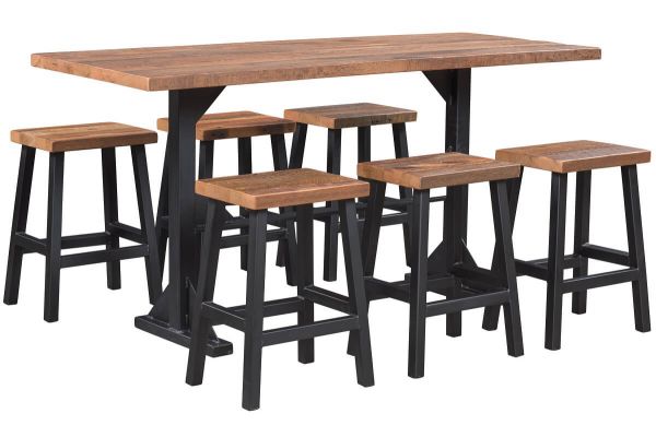 Shown with Benton Reclaimed Trestle Pub Table