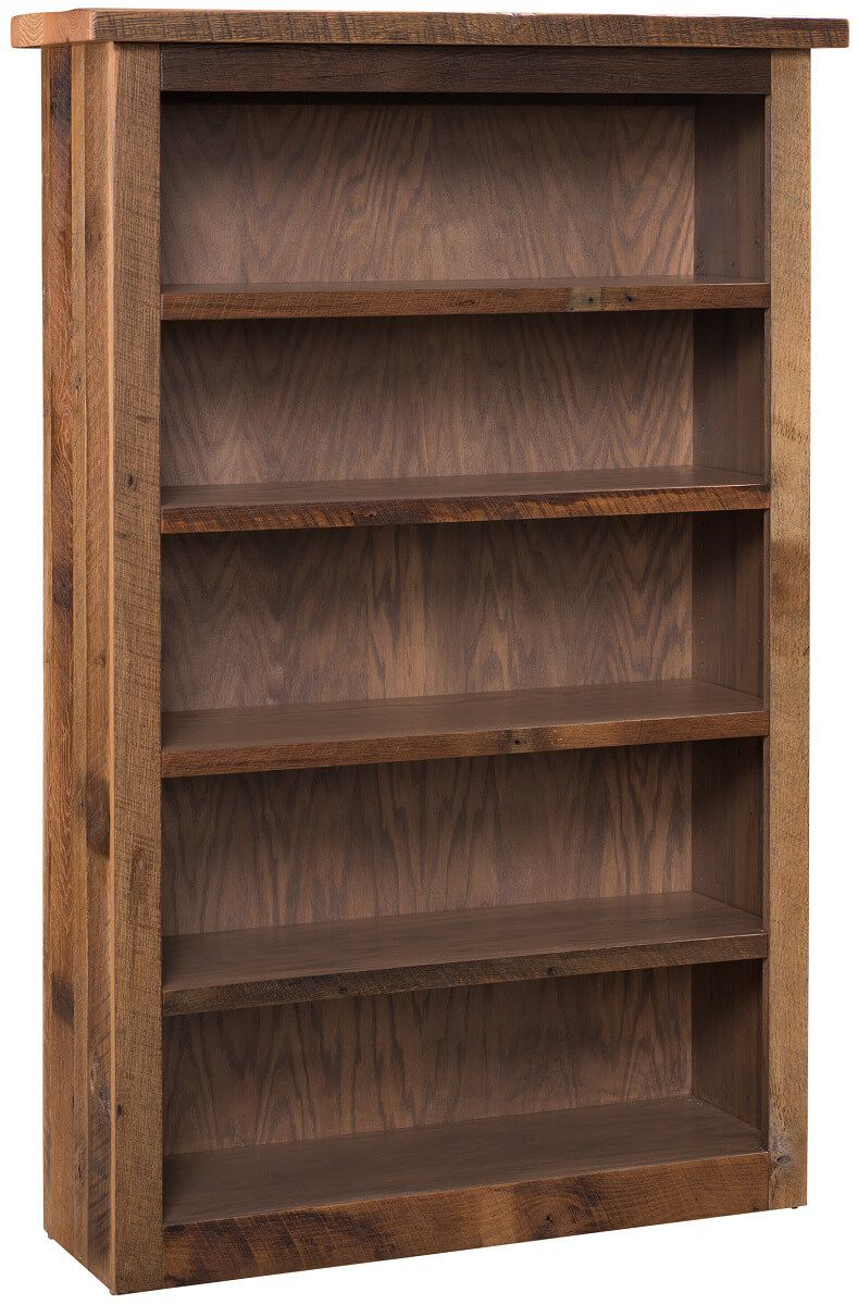 60 Inch Barnwood Bookcase