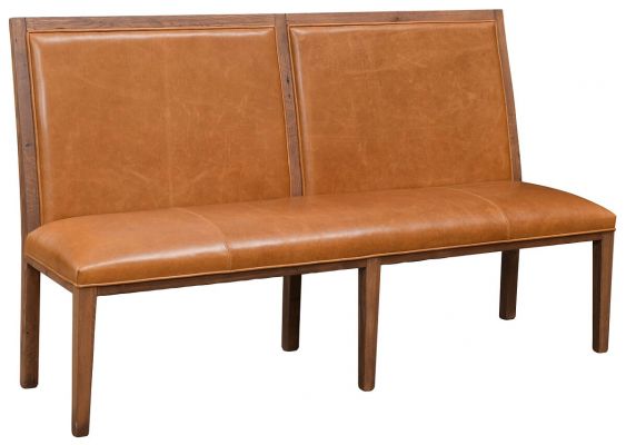 Leather Dining Bench With Back, Dining Bench Leather With Back