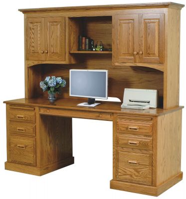 Webber Executive Computer Desk Countryside Amish Furniture