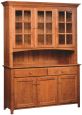 Elisee Shaker Buffet with Hutch in Cherry
