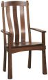 Rustic Cherry Mission Arm Chair