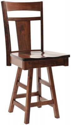 Augusta Amish made Swivel Bar Chair