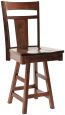 Augusta Amish made Swivel Bar Chair