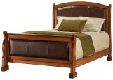 Amelie Leather Upholstered Bed