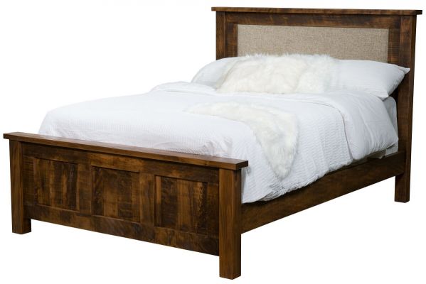 Elsmere Rustic Bed with Optional Upholstery