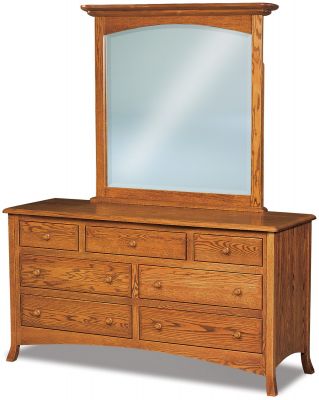 Bradley Low Mirrored Dresser