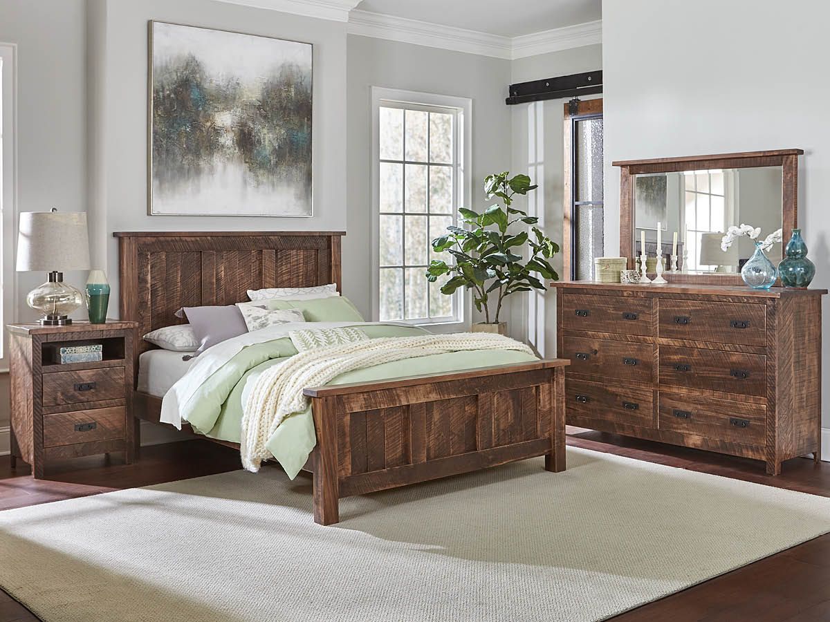 Rough Sawn Maple Bedroom Furniture