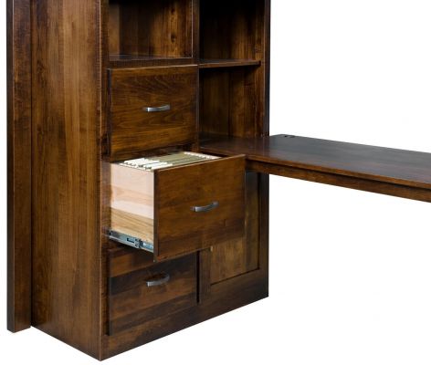 Hardwood Loft Bed with Desk