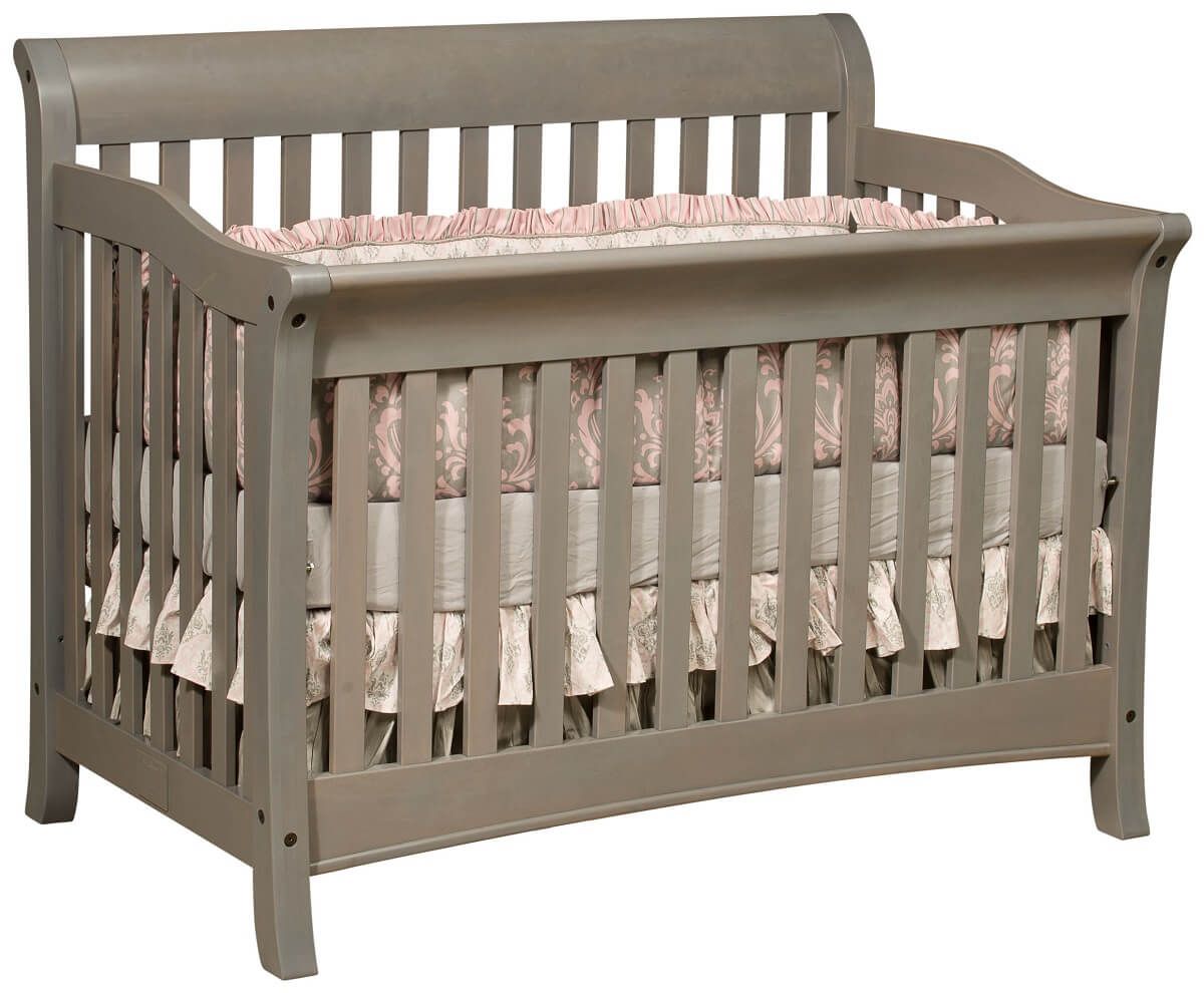 Luxembourg Grey Baby Crib