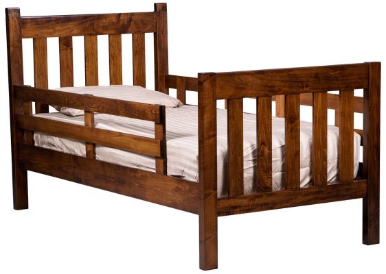 Twin Bed with Guardrail
