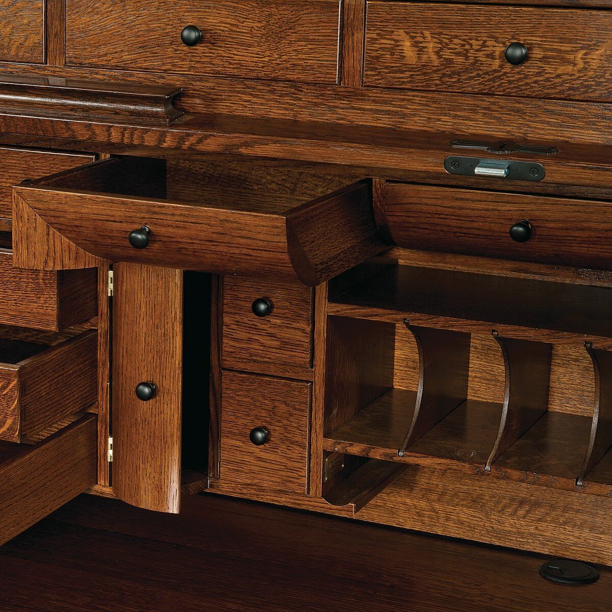Amish Made Roll Top Drawer