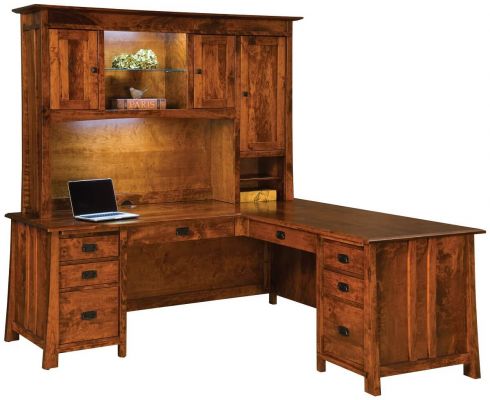 Craftsman Hutch Top Desk