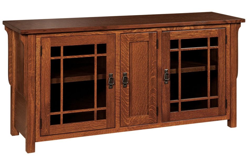 Rushmore 3 Door Tv Cabinet Countryside Amish Furniture