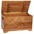 Macie Engraved Toy Box opened