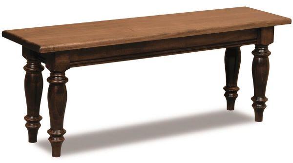 Greenbrier Bench in Brown Maple 