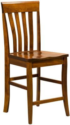 Castleton Bar Chair in Brown Maple