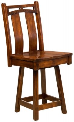 Falling Water Swivel Pub Chair Countryside Amish Furniture