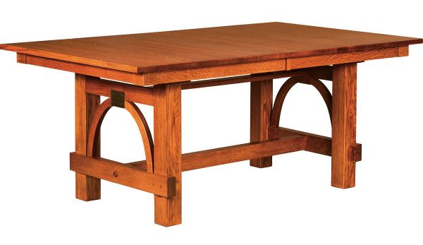 Gridley Modern Trestle Dining Table